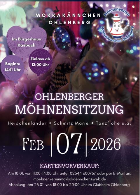 Möhnensitzung  der Mokkakännchen Ohlenberg 